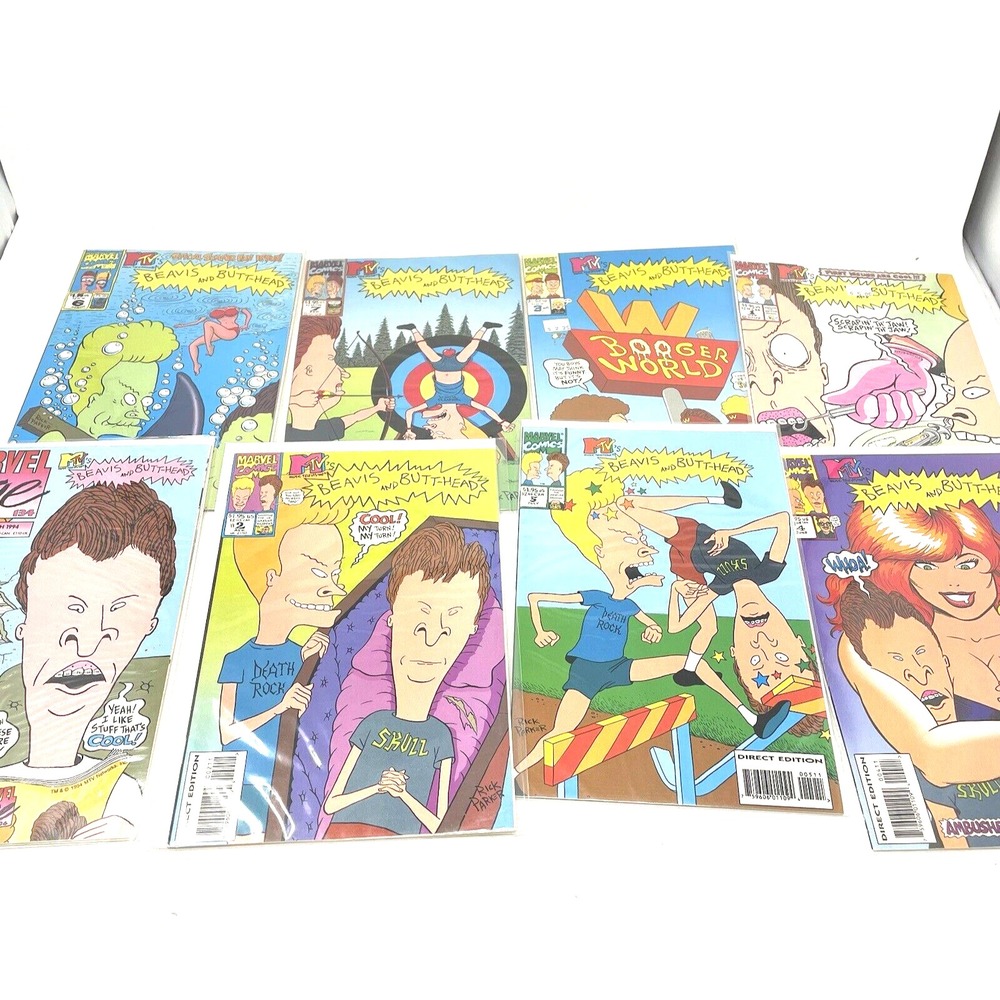 BEAVIS AND BUTT-HEAD Comic Book Lot‎ Vintage 1994-1996 Marvel Issue 1-7 & #134